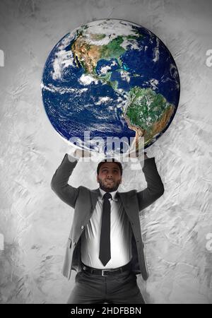 businessman, strength, global player, boss, businessmen, executive, executives, leader, leaders, manager, powers, global players Stock Photo