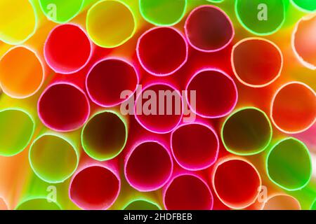 straw, tubes, straws, tube Stock Photo