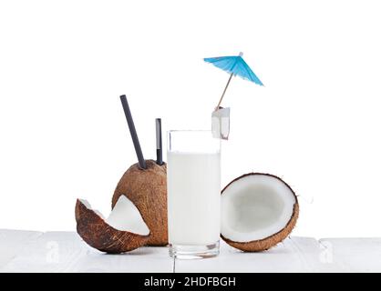coconut milk, coconut milks Stock Photo