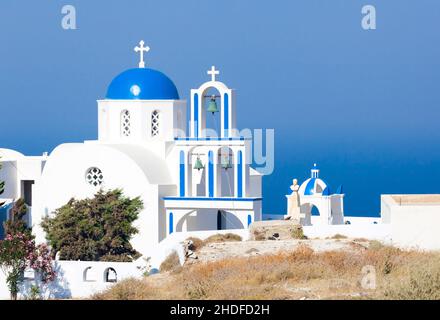 church, greece, santorini, churchs, greeces, santorinis Stock Photo