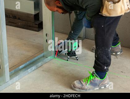 measurement, marker, construction worker, craftsman, measurements, markers, blue collar, builder, builders, construction workers, worker, craftsmen Stock Photo