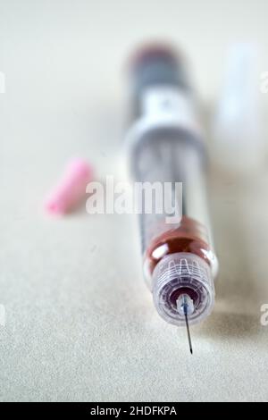 Syringe Injected syringe, injection, substance, syringes, injections, substances Stock ...