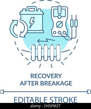 Recovery after breakage concept icon Stock Vector Image & Art - Alamy