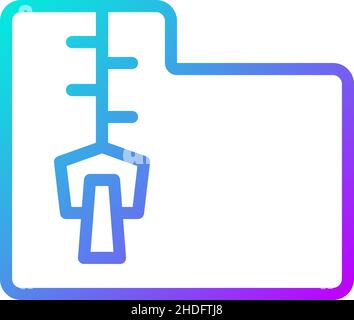 Data mining file archive gradient linear vector icon Stock Vector