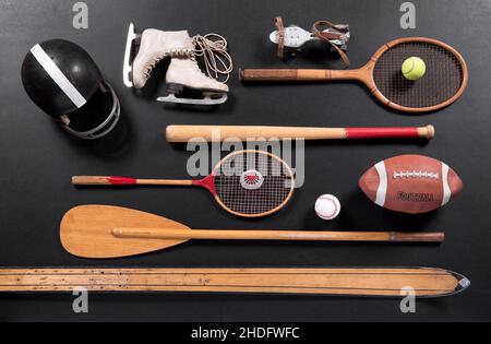 sports, collection, vintage, sport, collections, vintage print, vintages Stock Photo