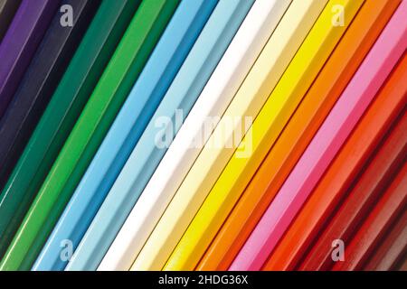 crayon, multi colored, crayons, multi coloreds Stock Photo