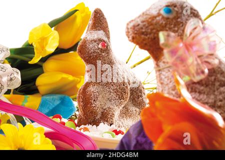 easter nest, easter decoration, easter pastry, easters, easter decorations Stock Photo