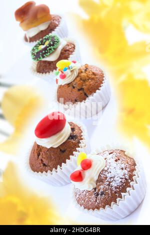 muffin, easter pastry, muffins Stock Photo