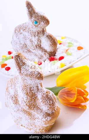 easter bunny, easter pastry, easter bunnies Stock Photo