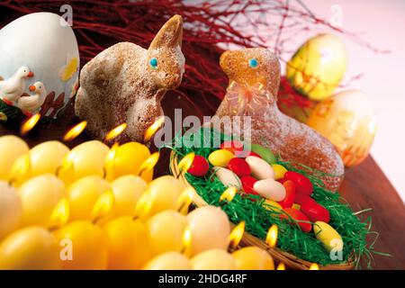 easter, easter table, easter pastry, easters, easter tables Stock Photo