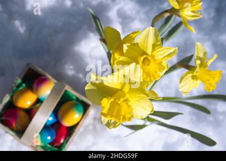 easter, easter basket, easter time, easters, easter baskets Stock Photo