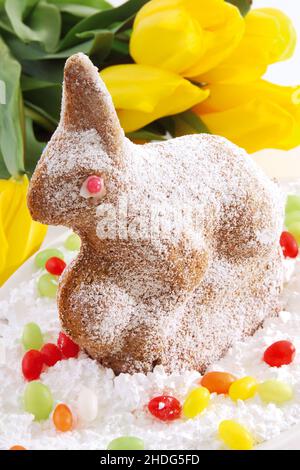 easter bunny, easter pastry, easter bunnies Stock Photo
