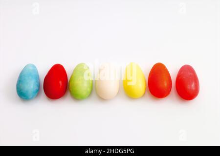 candy, easter egg, jelly egg, candies, easter eggs Stock Photo