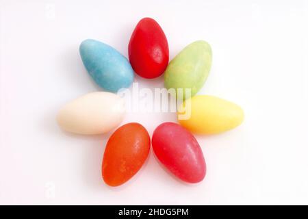 candy, easter egg, jelly egg, candies, easter eggs Stock Photo