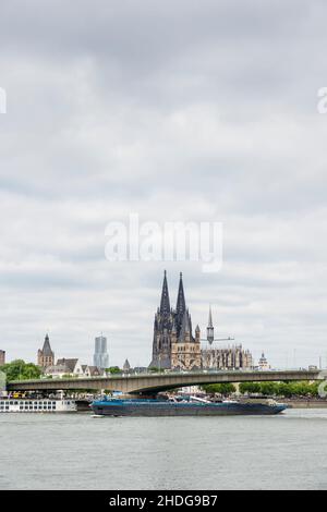 cologne, cologne cathedral, rhine river, colognes, cologne cathedrals, rhine, rhine rivers Stock Photo