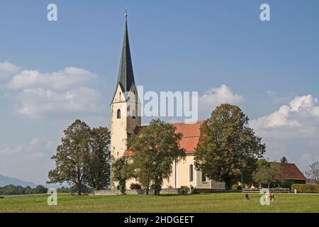 pilgrimage church, st. leonhard, nußdorf am inn, sanctuaries, st. leonhards Stock Photo