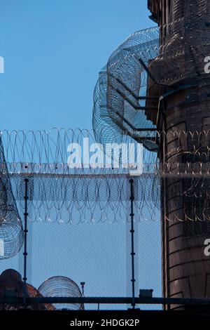 razor wire, razor wires Stock Photo - Alamy