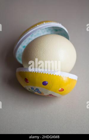 easter egg, gift wrapping, easter eggs Stock Photo