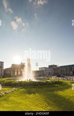 berlin, fountain, pariser platz, fountains, pariser platzs Stock Photo