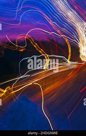 light, multi colored, track lighting, lights, multi coloreds Stock Photo
