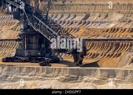 opencast, bucket excavator, pit mine, opencasts, bucket excavators, pit mines Stock Photo