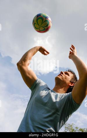 sports & fitness, volleyball, sport, sports, sports and fitness, volleyballs Stock Photo