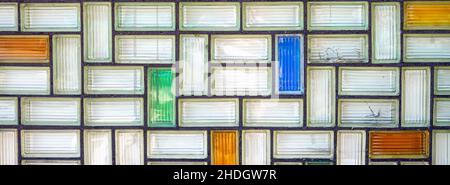 glass brick, glass bricks Stock Photo