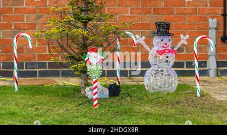 Christmas garden decorations 2021 Stock Photo