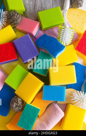 household, sponge, households, sponges Stock Photo