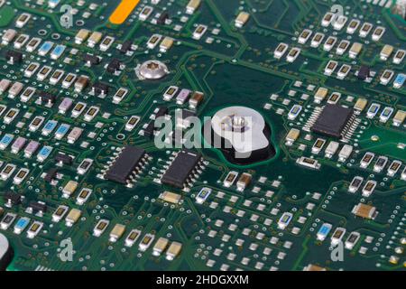 circuit board, data storage, computer motherboard, circuit boards, data storages, computer motherboards Stock Photo