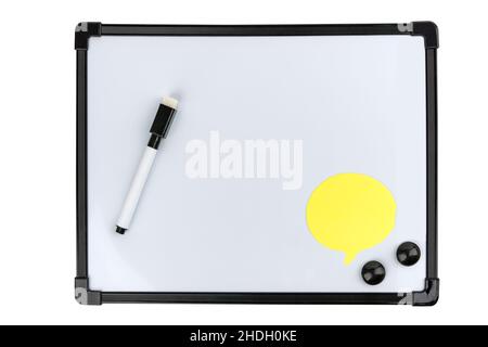 magnetic board, whiteboard, magnetic boards Stock Photo