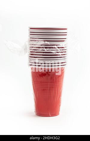 Stacked white plastic cups Stock Photo by ©shawn_hempel 119119312