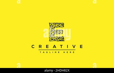 EE E initial based modern minimal creative logo vector template image ...
