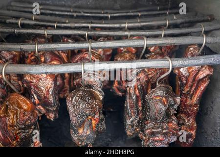 smokehouse, bacon, smoke, smokehouses, bacons, smokes Stock Photo