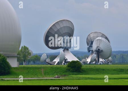 radio telescope, radio station, research station, radio telescopes, radio stations, place of research, research stations Stock Photo