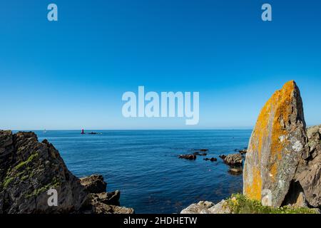 rocky, brittany, atlantic ocean, rockies, brittanies, atlantic oceans Stock Photo