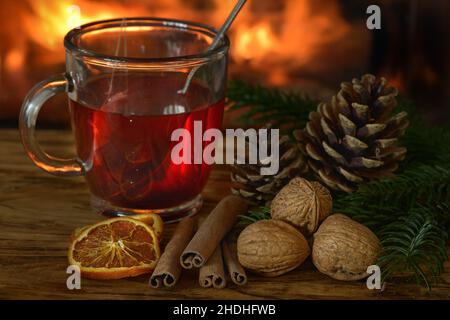 mulled wine, christmas punch, mulled wines, christmas punchs Stock Photo