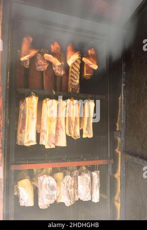 smokehouse, smoke, smokehouses, smokes Stock Photo