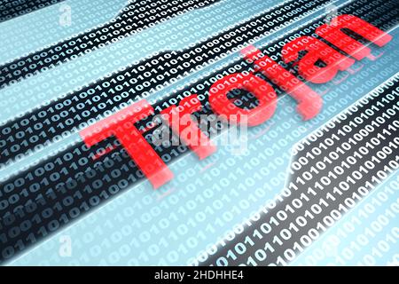 infected, trojan virus, computer crime, infecteds, computer crimes Stock Photo