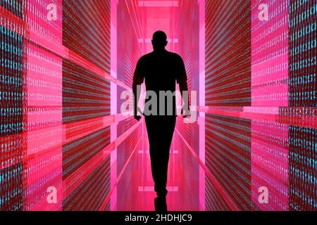 futuristic, biometrics, identification, futuristics, biometric, identifications Stock Photo