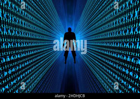 biometrics, identification, coding, biometric, identifications Stock Photo