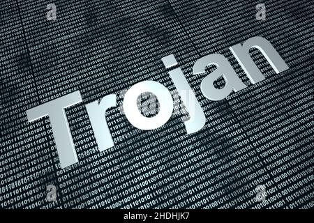 trojan virus Stock Photo