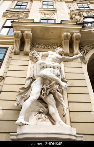 sculpture, hofburg, sculptures, hofburgs Stock Photo