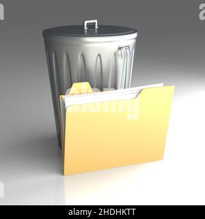 data, basket, extinguish, datas, baskets, deltes Stock Photo