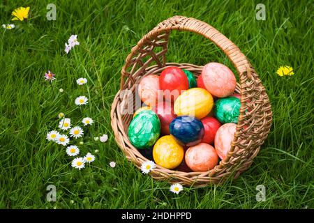 easter, easter egg, easter basket, easters, easter eggs, easter baskets Stock Photo