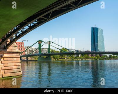 bridge, main river, frankfurt, bridges, main rivers, frankfurts Stock Photo