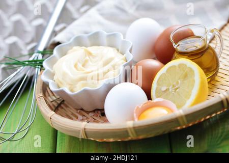 dip, ingredient, mayonnaise, dips, ingredients, mayonnaises Stock Photo