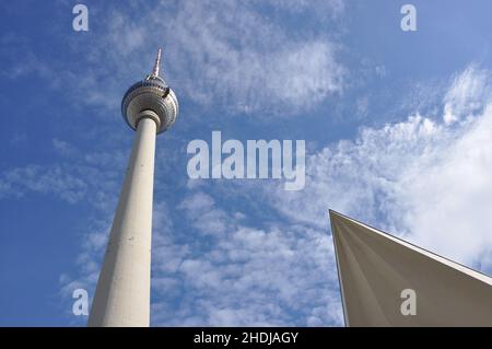 television tower, alexanderplatz, television towers, alexanderplatzs Stock Photo