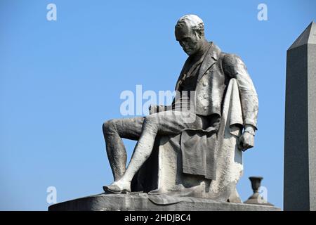 Charles Tennant monument at Glasgow Necropolis Stock Photo