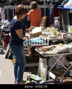 flea market, flea markets Stock Photo